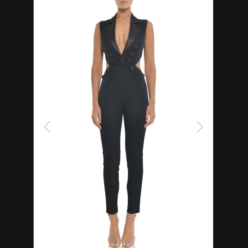 Misha Collection Angela Pantsuit Cut-out Jumpsuit